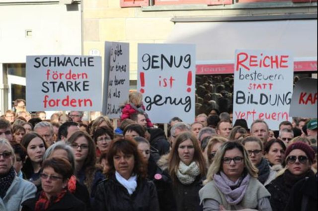 Manifestantes à Lucerne