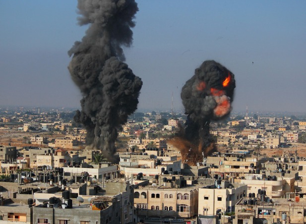 Bomben in Gaza Juli 2014