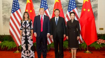 President Donald J. Trump and First Lady Melania Trump arrive in China | November 8, 2017 (Official White House Photo by Shealah Craighead)