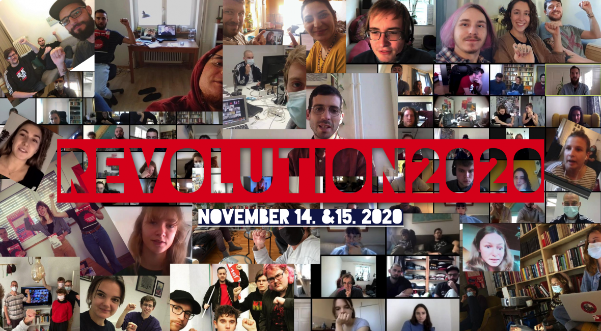 Solidaritätsfoto von der Schweizer Herbstschule Revolution2020